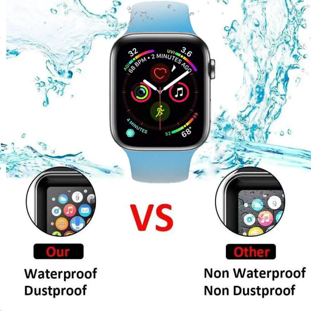 Verre Trempé Apple Watch — Protection Écran 9D (Lot de 3)