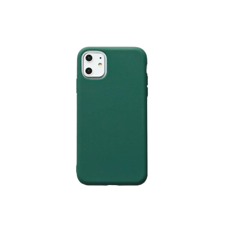 Coque mate couleur unie iPhone vue dos