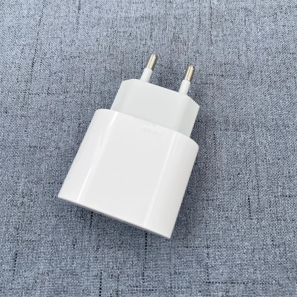 Chargeur USB-C 20W BURGAS vu de dessus, port USB-C Power Delivery