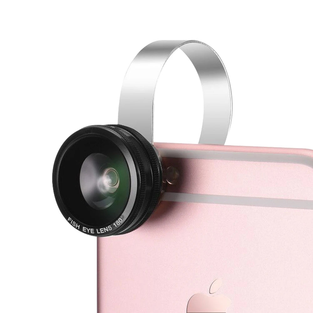 Kit d'Objectifs 3-en-1 pour Smartphone — Grand Angle, Macro, Fisheye
