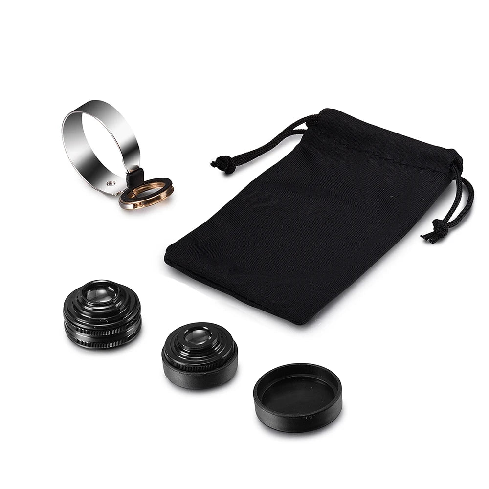 Kit d'Objectifs 3-en-1 pour Smartphone — Grand Angle, Macro, Fisheye