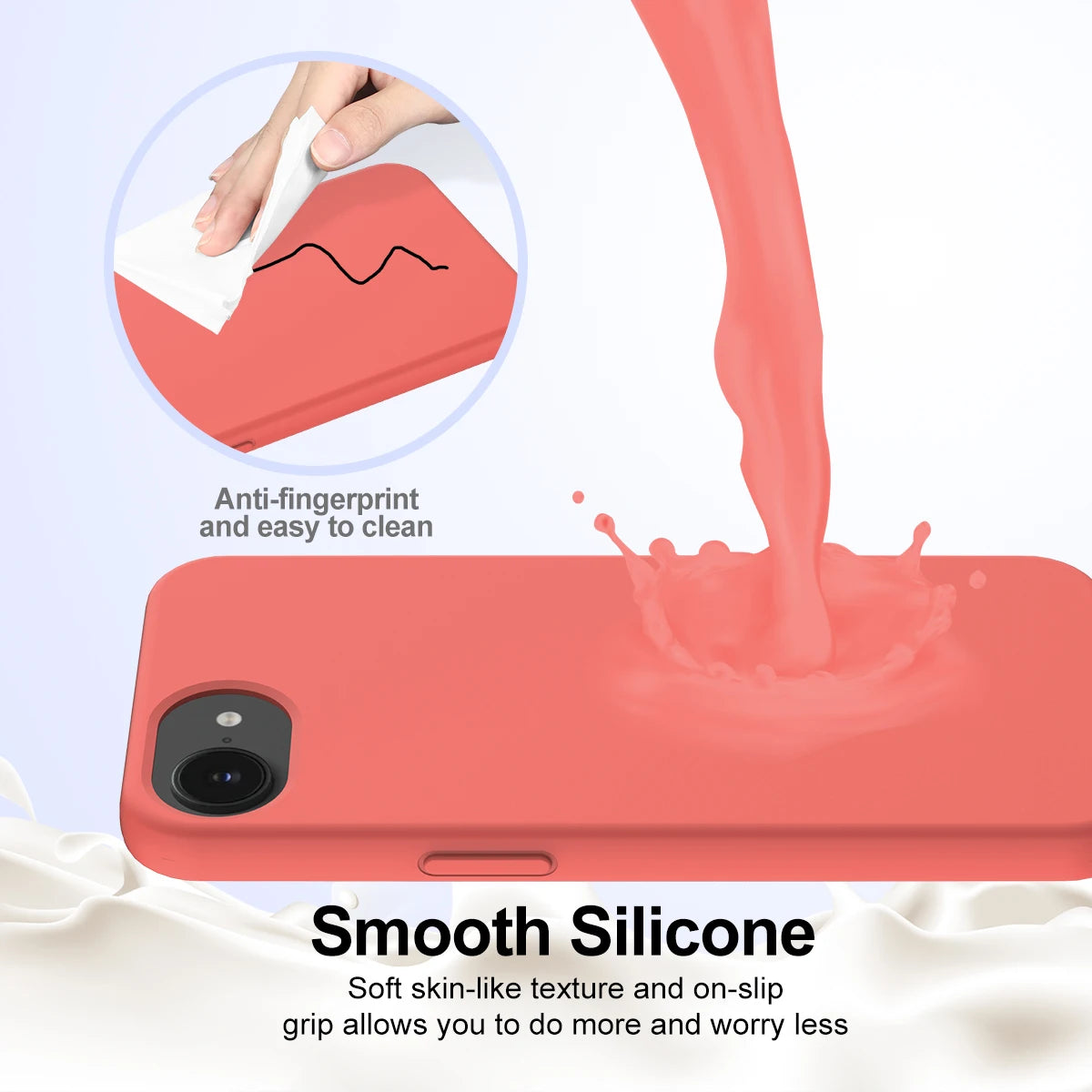 Coque Silicone Liquide MagSafe iPhone 16/15/14/13/12 Pro Max & SE