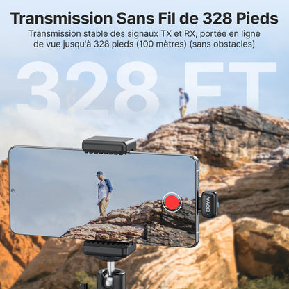 Micro-Cravate Sans Fil — Lavalier USB-C pour Smartphone
