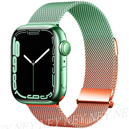 Bracelet Milanais pour Apple Watch 38/40/41/42/44/45/49mm — Maille Inox