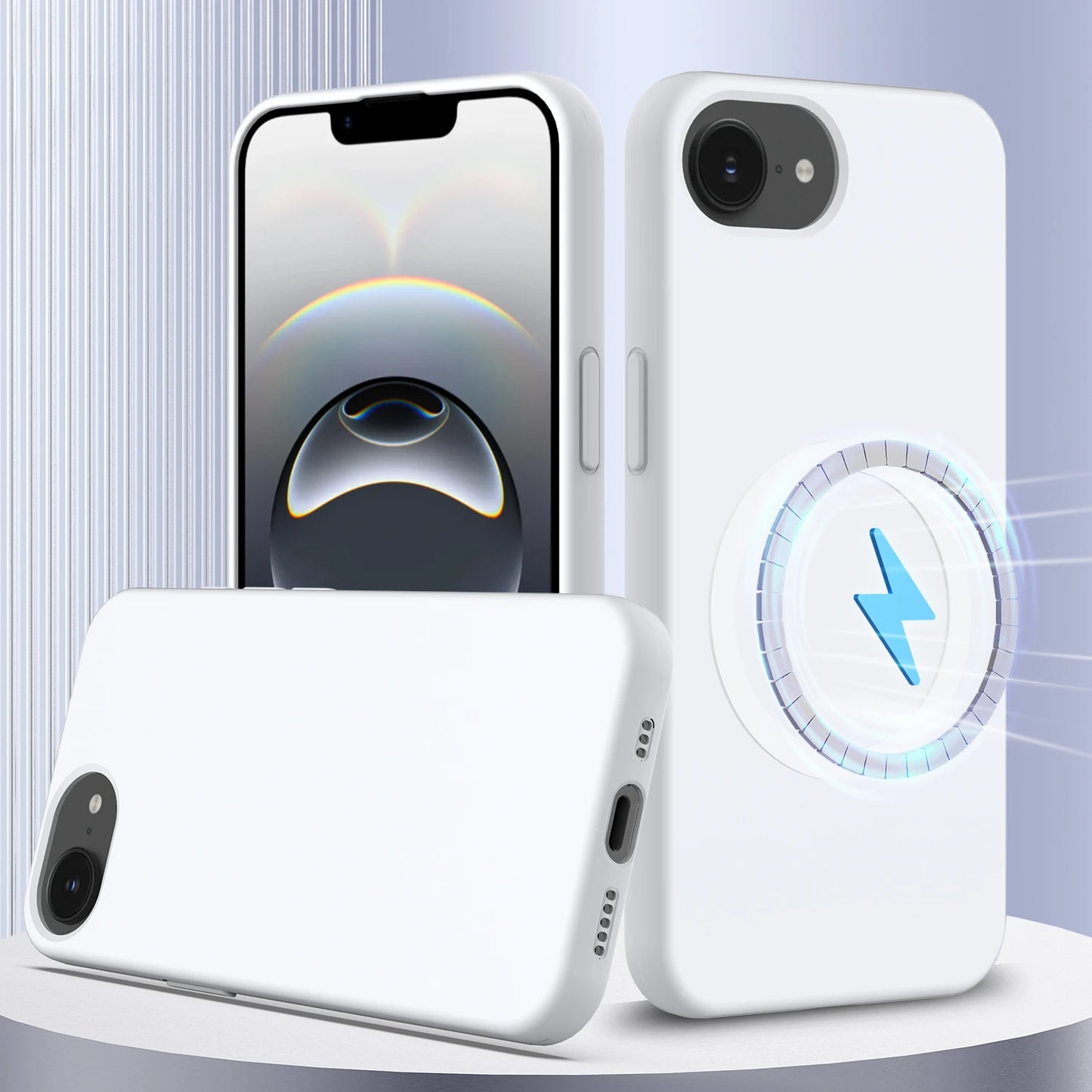 Coque Silicone Liquide MagSafe iPhone 16/15/14/13/12 Pro Max & SE
