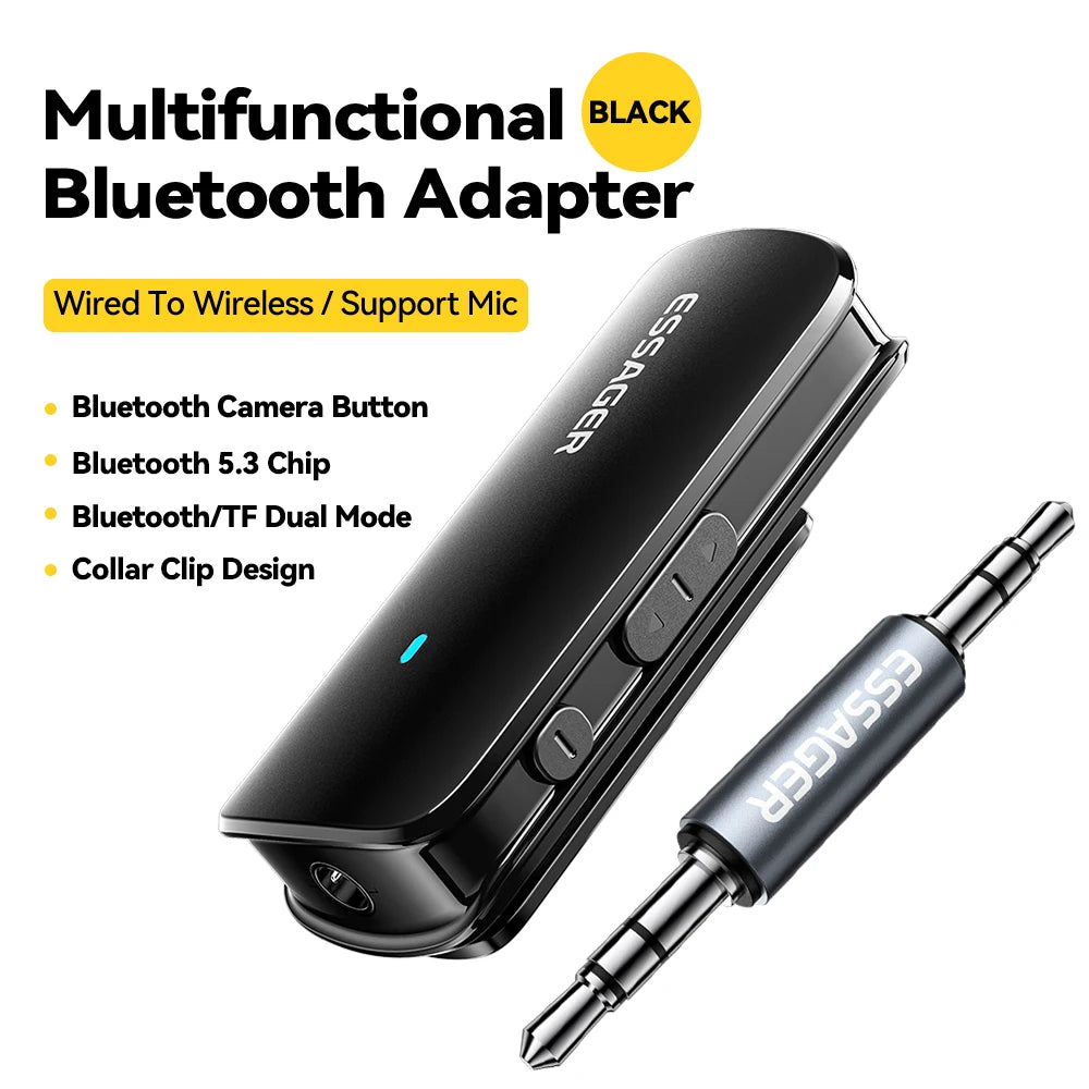 Adaptateur Bluetooth 5.3 Essager — Jack 3.5mm Aux Sans Fil