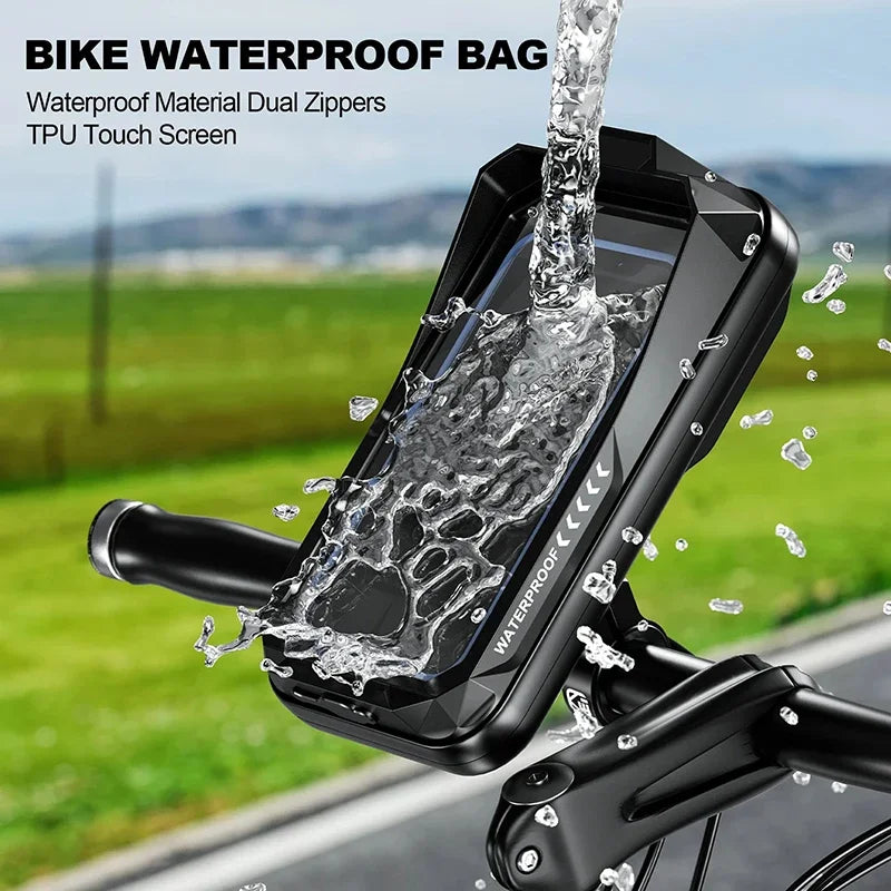 Support Smartphone Vélo & Moto — Fixation Guidon 360° Antichoc