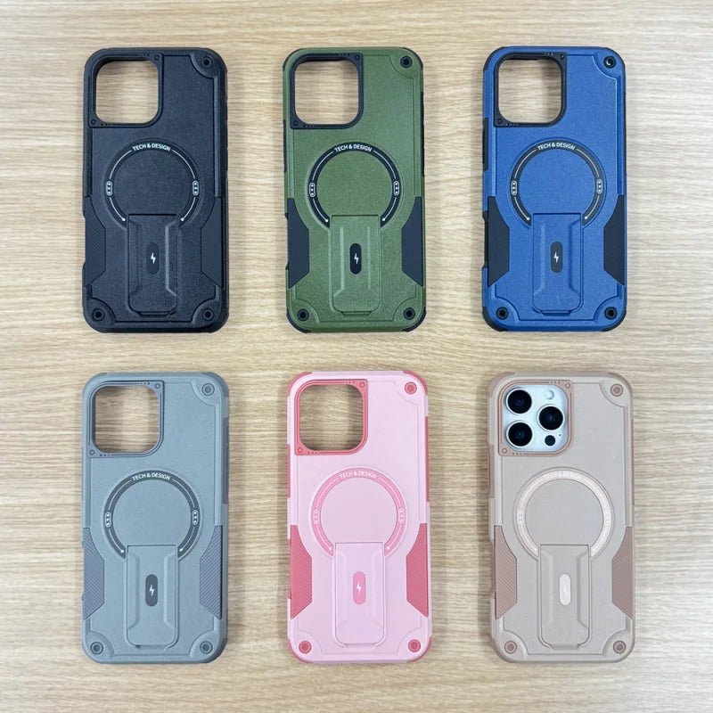 Coque militaire MagSafe iPhone charge sans fil