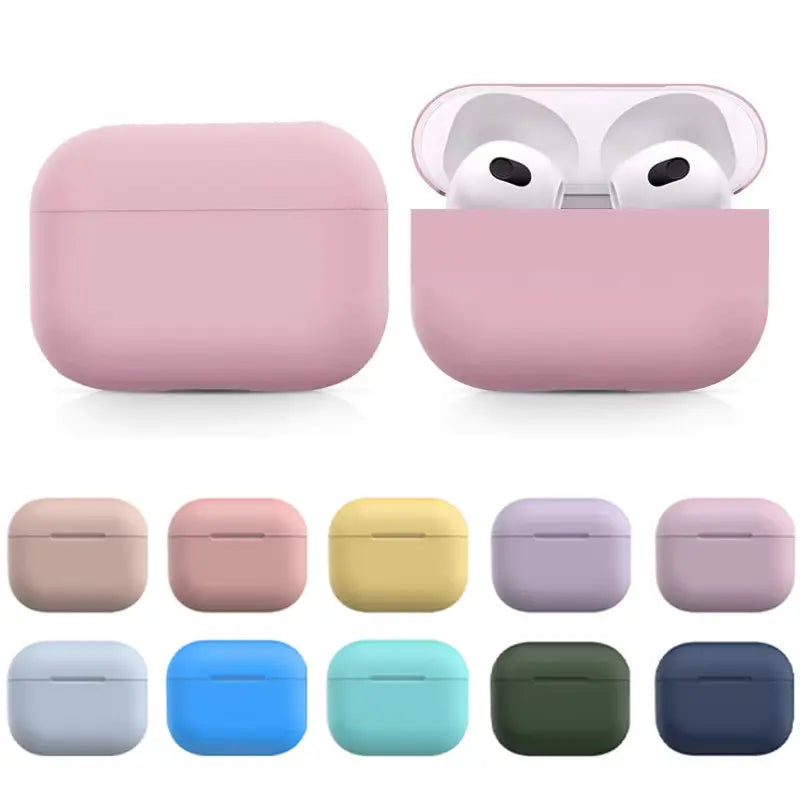 Coque silicone souple pour AirPods 3 et 4 — coloris rose