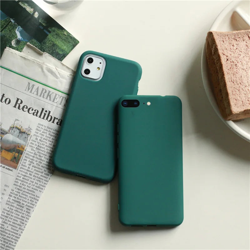 Coque mate couleur unie iPhone détail matière