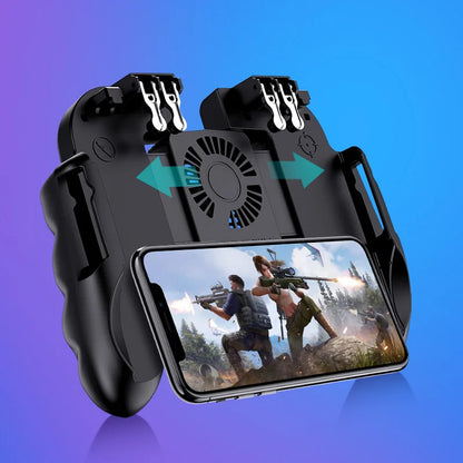 Manette Gâchettes Gaming Smartphone avec Ventilateur de Refroidissement