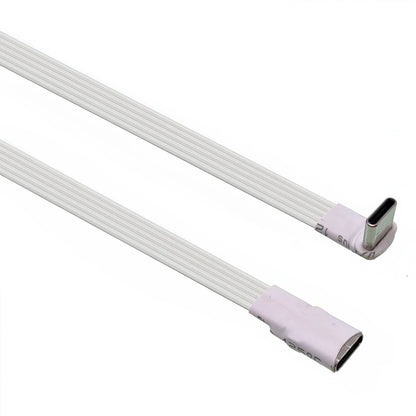 Câble d'Extension USB-C 90° — 3A, 5 à 100 cm