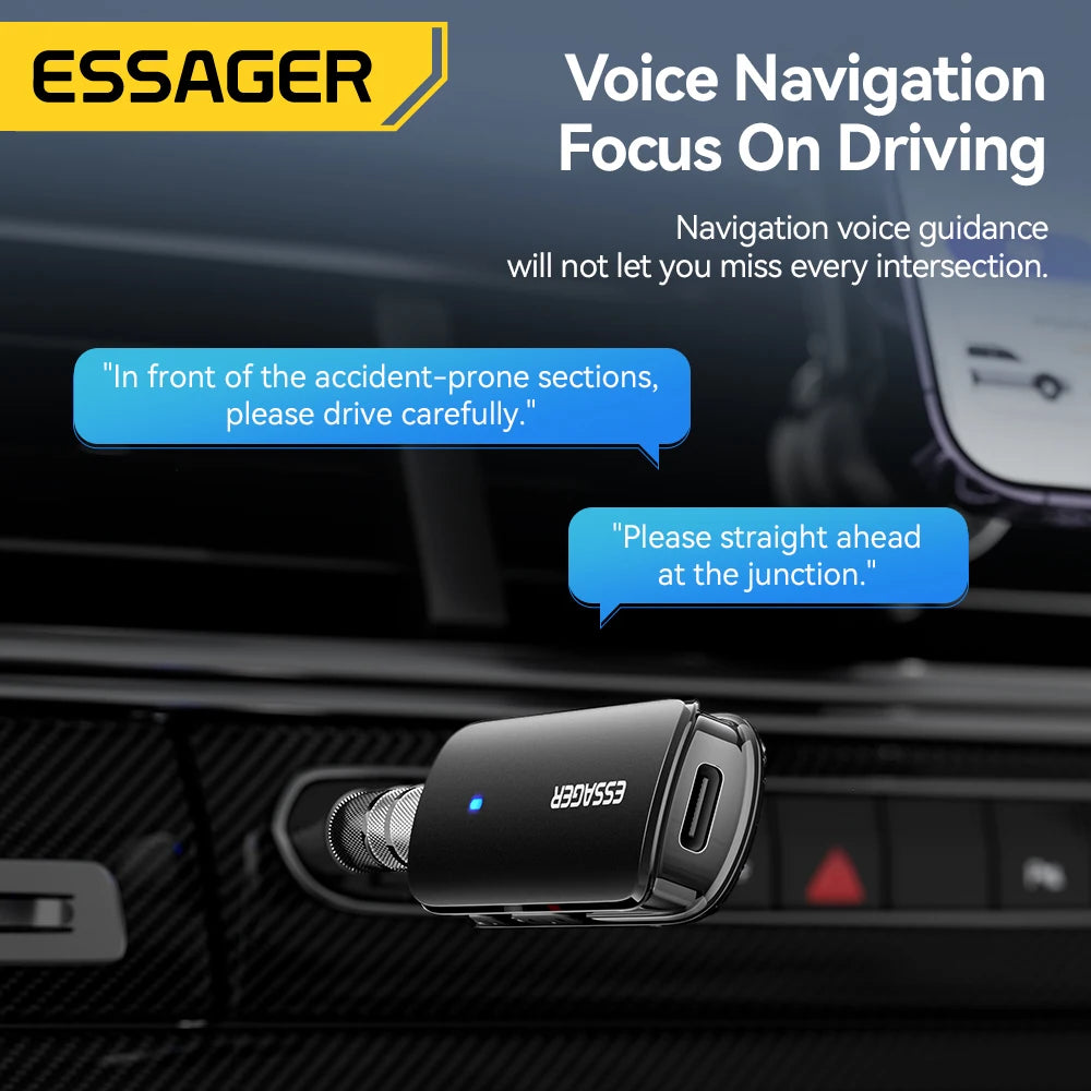 Adaptateur Bluetooth 5.3 Essager — Jack 3.5mm Aux Sans Fil