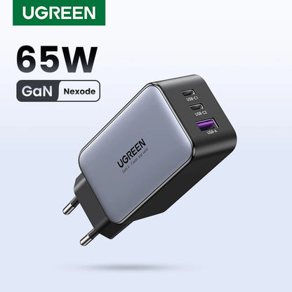 Chargeur UGREEN 65W GaN — Charge Rapide USB-C PD