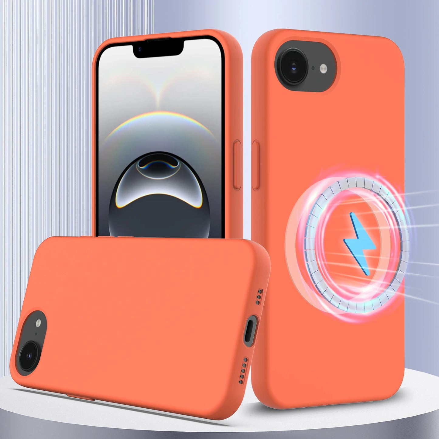 Coque Silicone Liquide MagSafe iPhone 16/15/14/13/12 Pro Max & SE