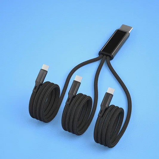 Câble de charge 3-en-1 tressé