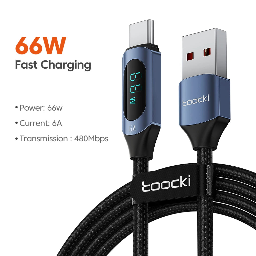 Câble Toocki USB-C vers USB-C 100W — Charge Rapide PD
