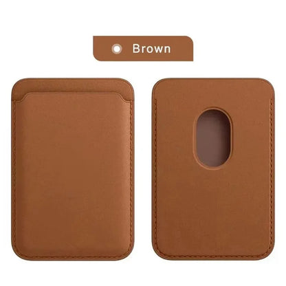Coque Portefeuille en Cuir MagSafe — iPhone 12 à 15 Pro Max