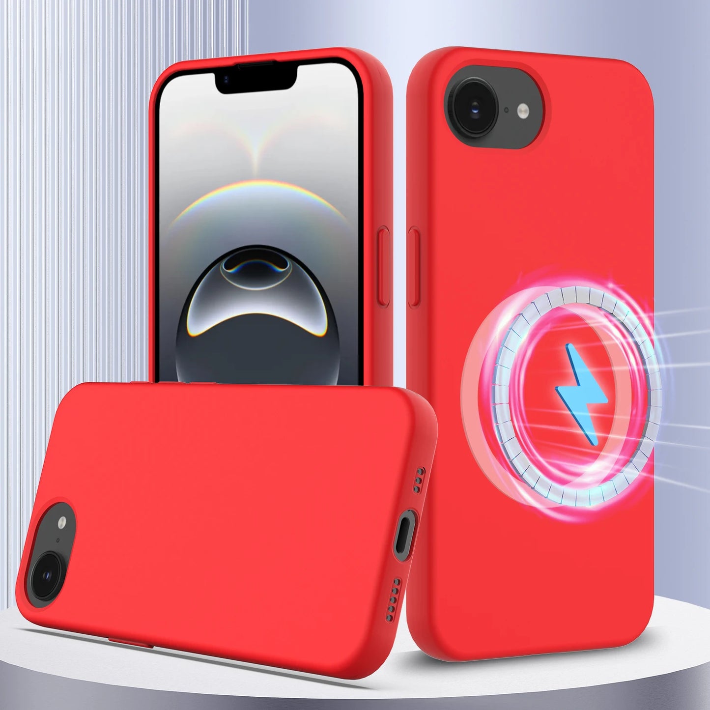 Coque Silicone Liquide MagSafe iPhone 16/15/14/13/12 Pro Max & SE