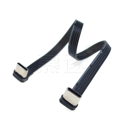Câble d'Extension USB-C 90° — 3A, 5 à 100 cm