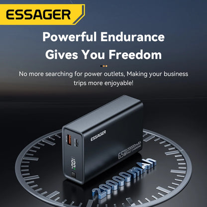 Batterie Externe Essager 20000mAh PD 65W — Charge Rapide