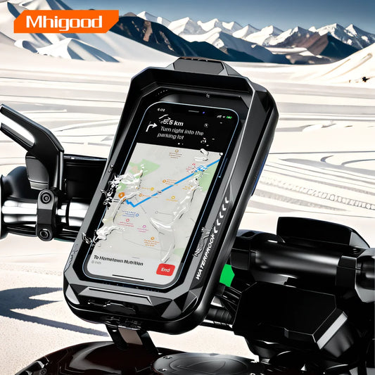 Support smartphone vélo moto guidon 360