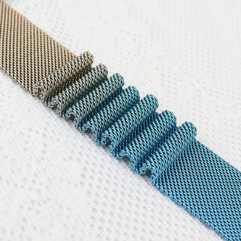 Bracelet Milanais pour Apple Watch 38/40/41/42/44/45/49mm — Maille Inox