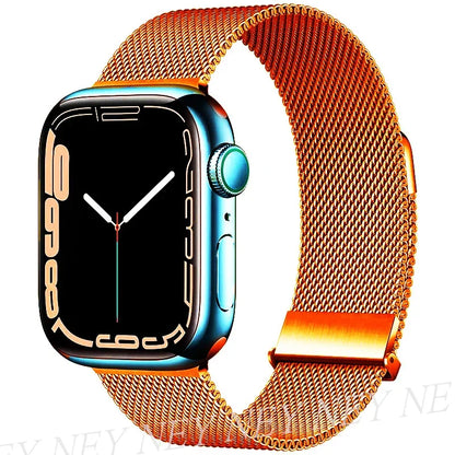 Bracelet Milanais pour Apple Watch 38/40/41/42/44/45/49mm — Maille Inox