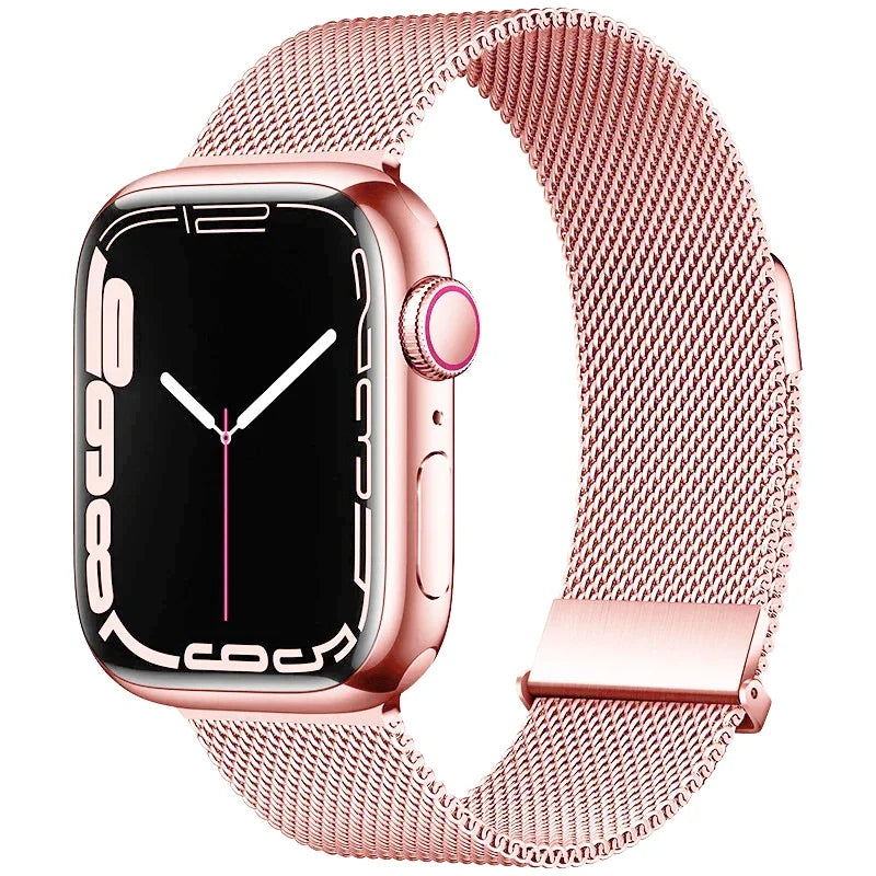 Bracelet Milanais pour Apple Watch 38/40/41/42/44/45/49mm — Maille Inox