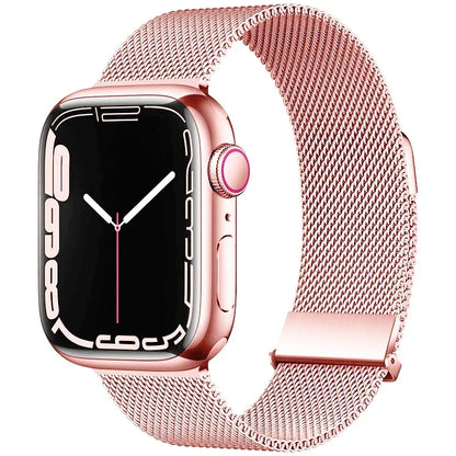 Bracelet Milanais pour Apple Watch 38/40/41/42/44/45/49mm — Maille Inox
