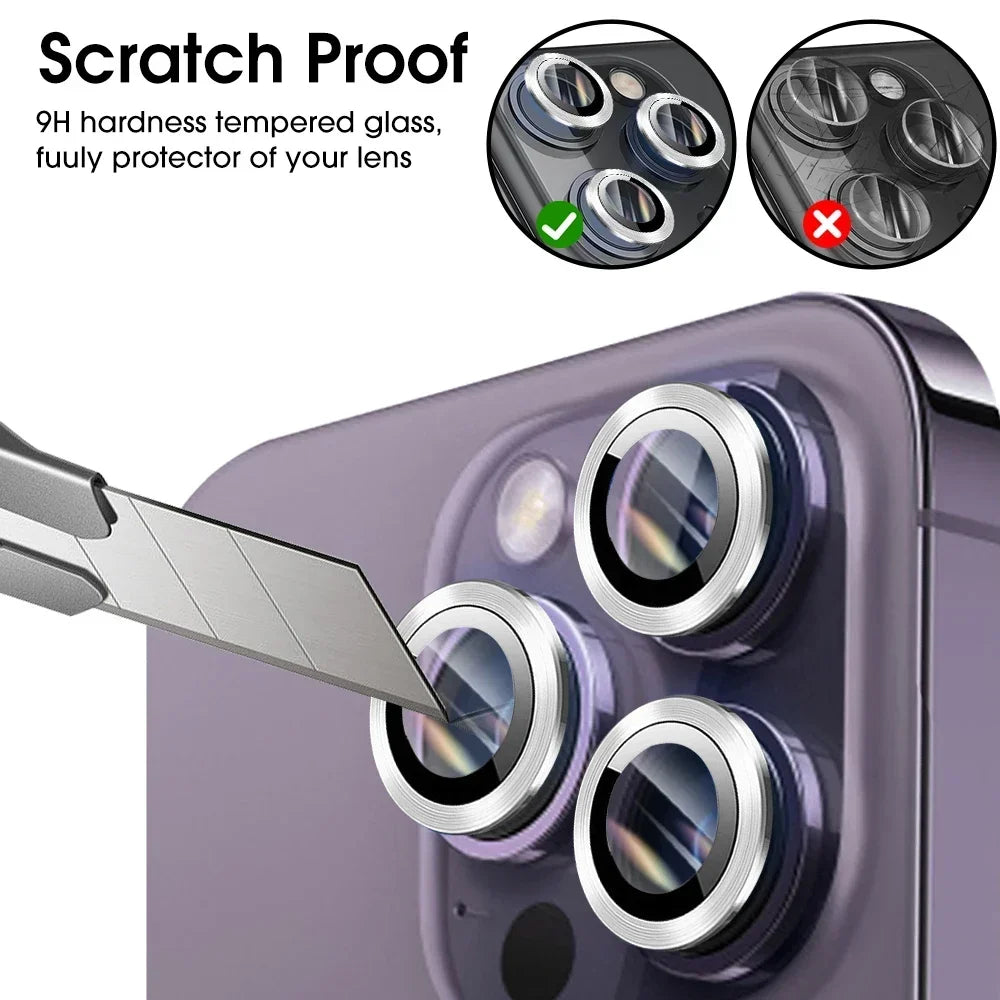 Anneau Protège Objectif iPhone 16 Pro / 16 Pro Max — Lot de 3 en Métal