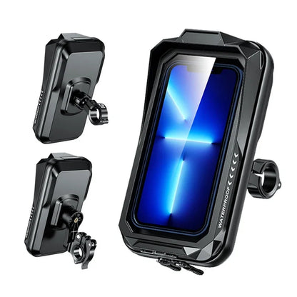 Support Smartphone Vélo & Moto — Fixation Guidon 360° Antichoc