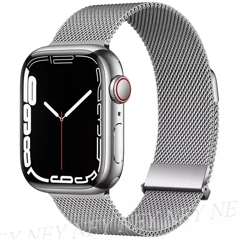 Bracelet Milanais pour Apple Watch 38/40/41/42/44/45/49mm — Maille Inox