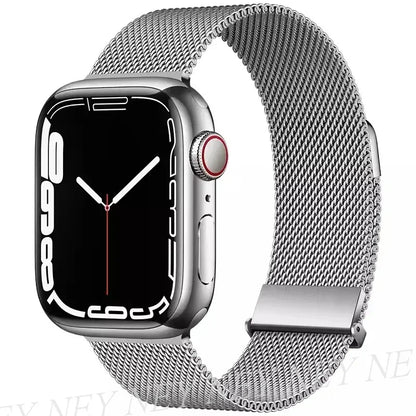 Bracelet Milanais pour Apple Watch 38/40/41/42/44/45/49mm — Maille Inox