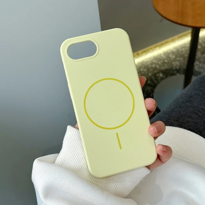 Coque Silicone Magnétique iPhone 16E / SE 4 (2025) — MagSafe