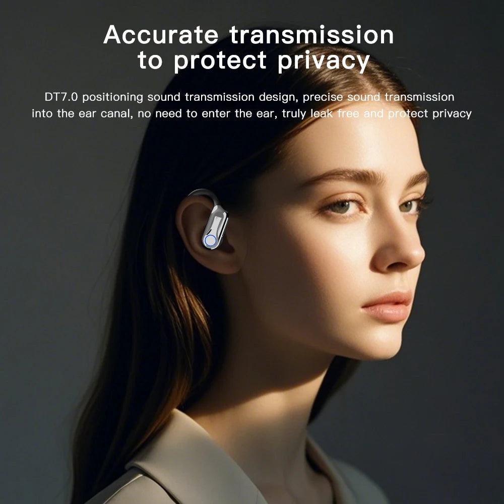 Écouteurs Bluetooth Sport à Crochet — Affichage LED, Étanches