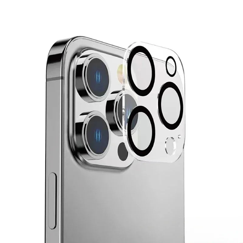Protège Objectif Appareil Photo iPhone 15/14/13 Pro Max — Verre Trempé 3D