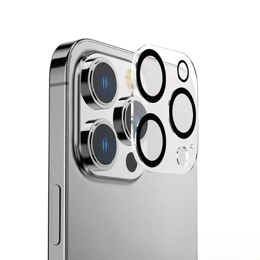 Protège Objectif Appareil Photo iPhone 15/14/13 Pro Max — Verre Trempé 3D