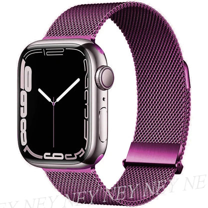 Bracelet Milanais pour Apple Watch 38/40/41/42/44/45/49mm — Maille Inox
