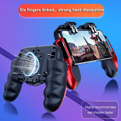 Manette Gâchettes Gaming Smartphone avec Ventilateur de Refroidissement