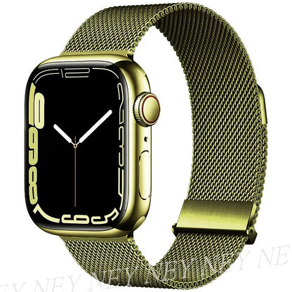 Bracelet Milanais pour Apple Watch 38/40/41/42/44/45/49mm — Maille Inox