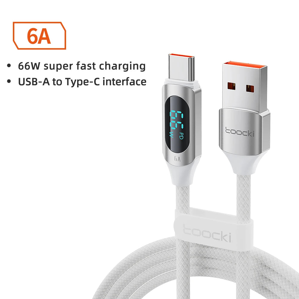 Câble Toocki USB-C vers USB-C 100W — Charge Rapide PD