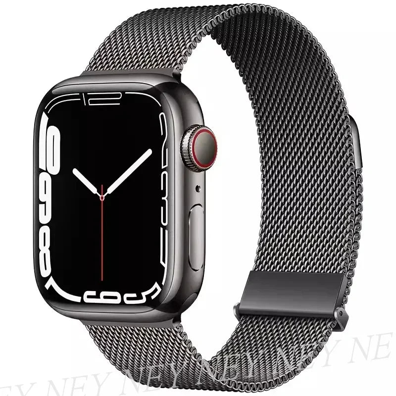 Bracelet Milanais pour Apple Watch 38/40/41/42/44/45/49mm — Maille Inox