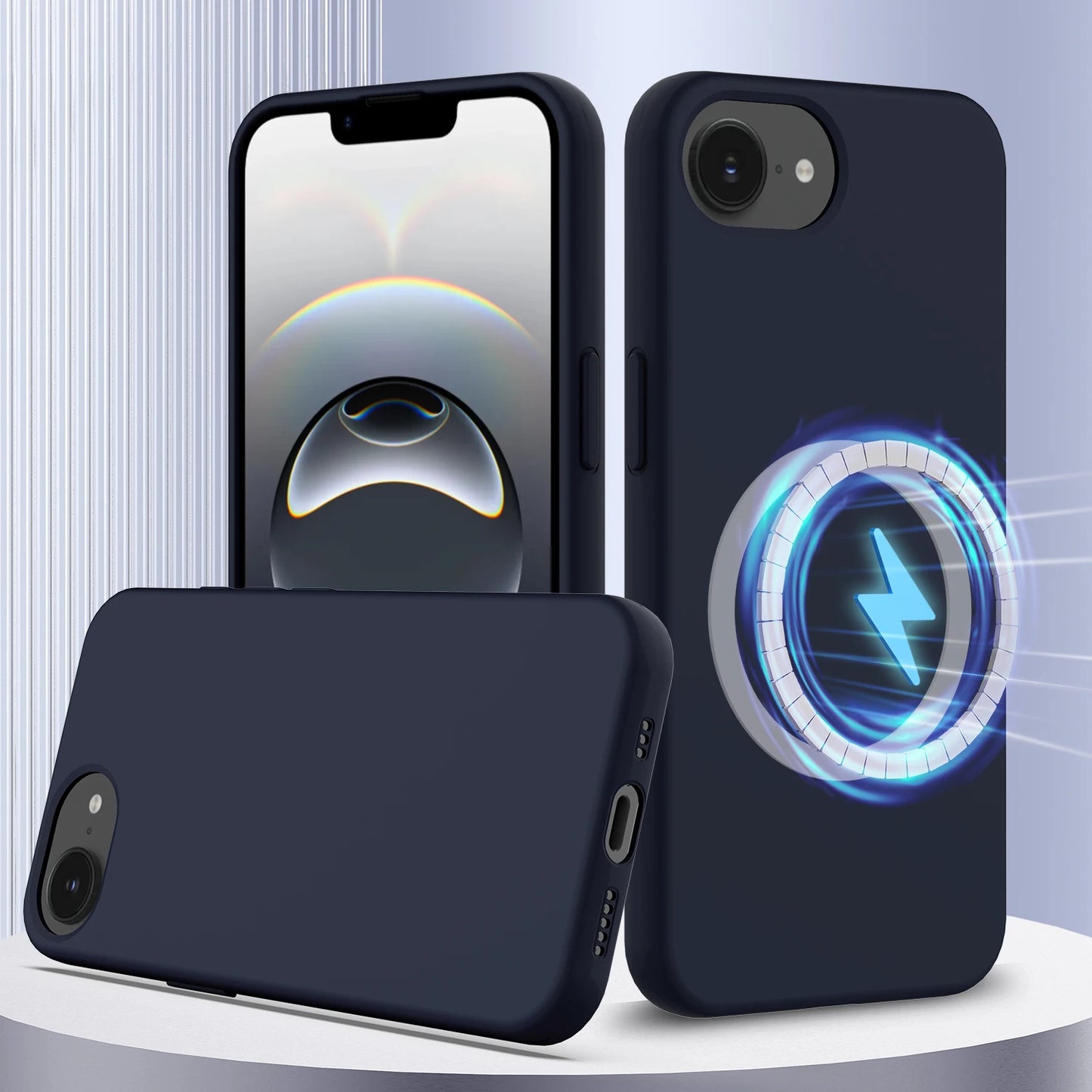 Coque Silicone Liquide MagSafe iPhone 16/15/14/13/12 Pro Max & SE