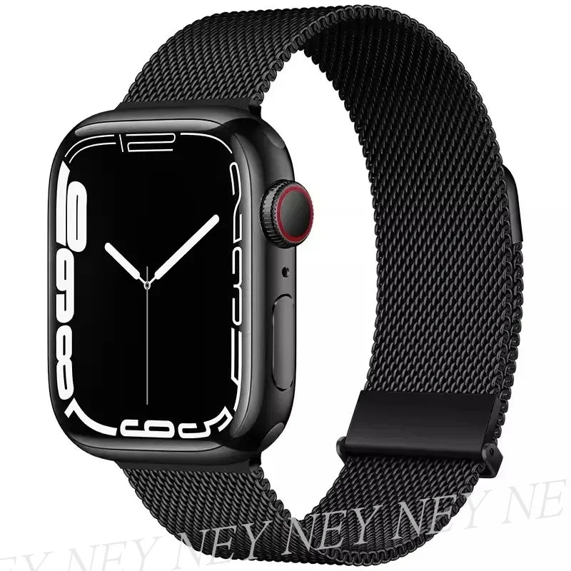 Bracelet Milanais pour Apple Watch 38/40/41/42/44/45/49mm — Maille Inox