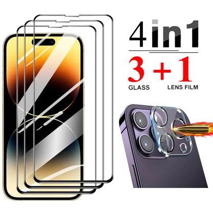 Verre Trempé Protection Écran iPhone 16/15/14/13/12 Pro Max