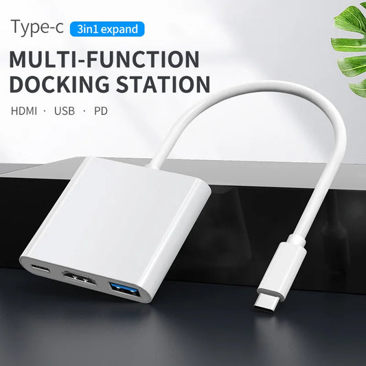 Adaptateur USB-C vers HDMI 4K 3-en-1 — PD 100W
