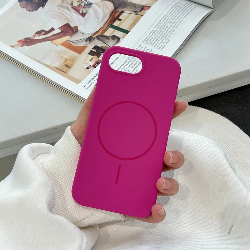Coque Silicone Magnétique iPhone 16E / SE 4 (2025) — MagSafe