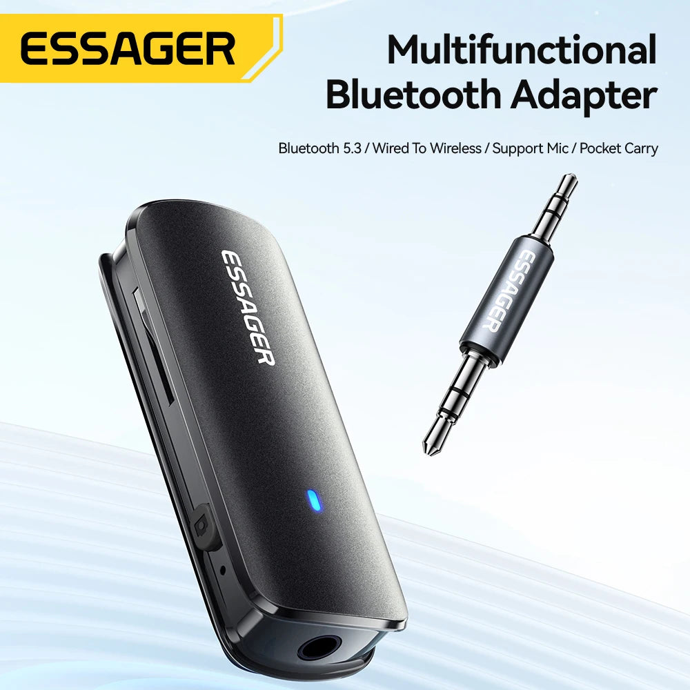 Adaptateur Bluetooth 5.3 Essager — Jack 3.5mm Aux Sans Fil