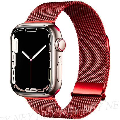 Bracelet Milanais pour Apple Watch 38/40/41/42/44/45/49mm — Maille Inox